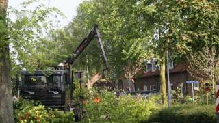 opruimen en versnipperen van takken in vught